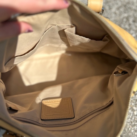 Coach Hampton/Hamilton Satchel (Leather + Scarf) - Picture 6 of 6